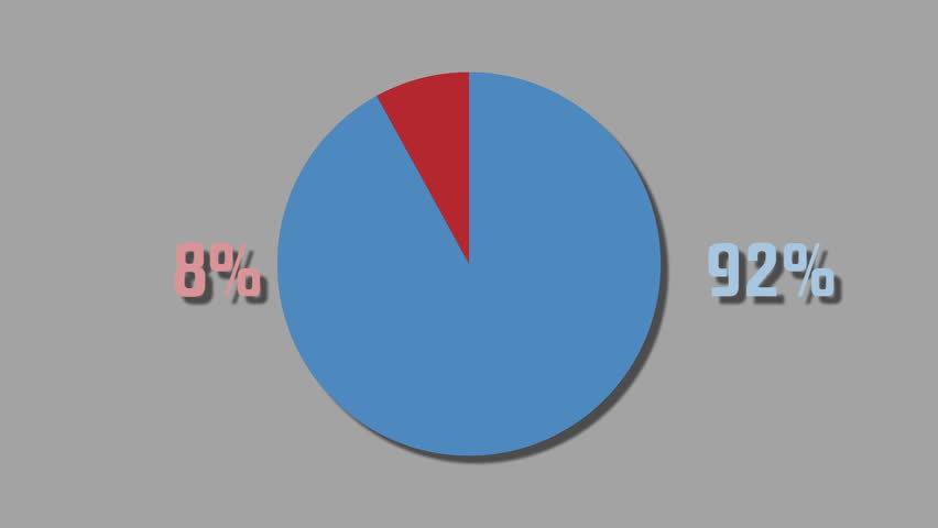 Image result for 92 pie chart