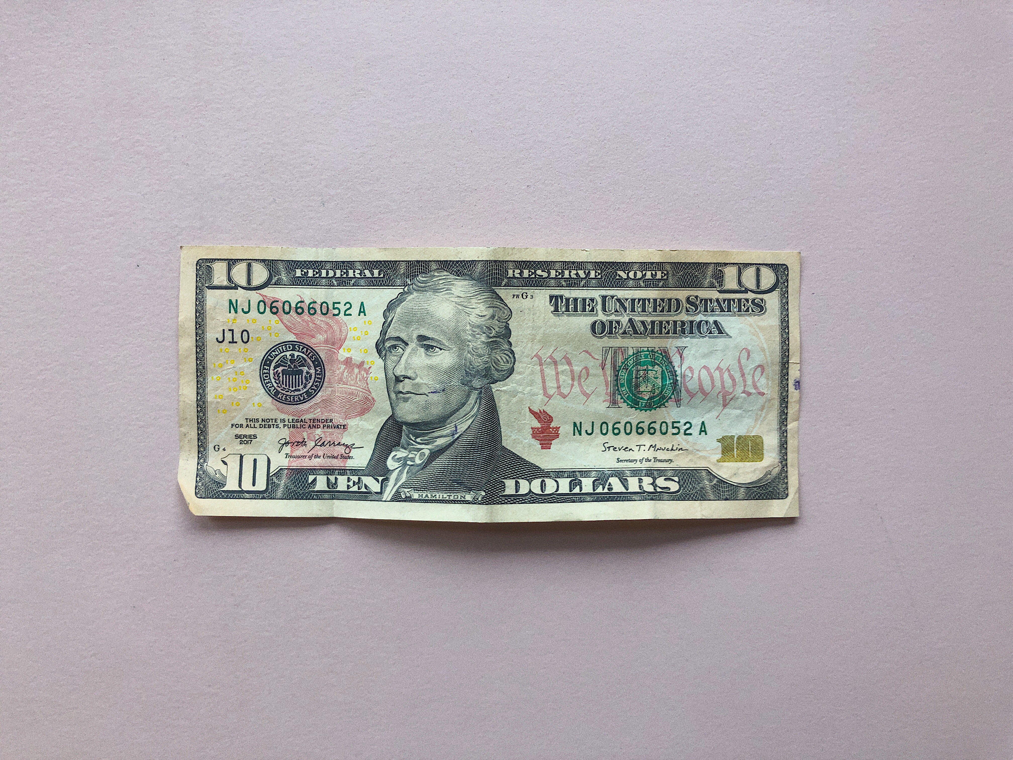 10 US Dollar banknote
