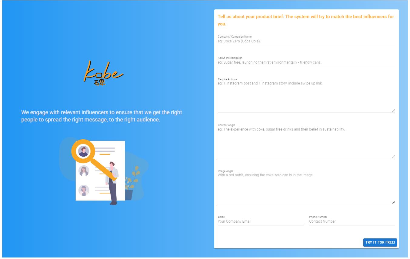 tryinfluencers, find influencers online, influencer platform
