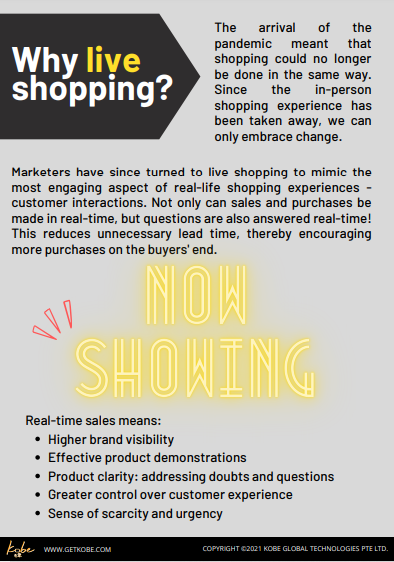 live shopping strategy 2021