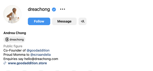 Andrea Chong (@dreachong) – 309K followers