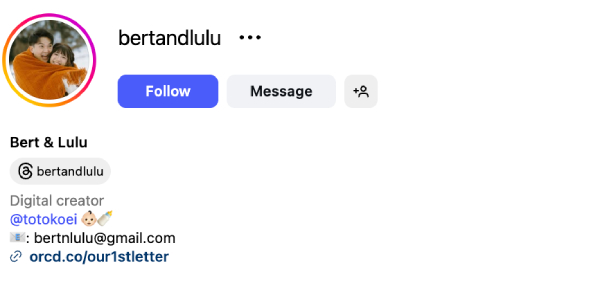 Bert & Lulu (@bertandlulu) – 626K Followers