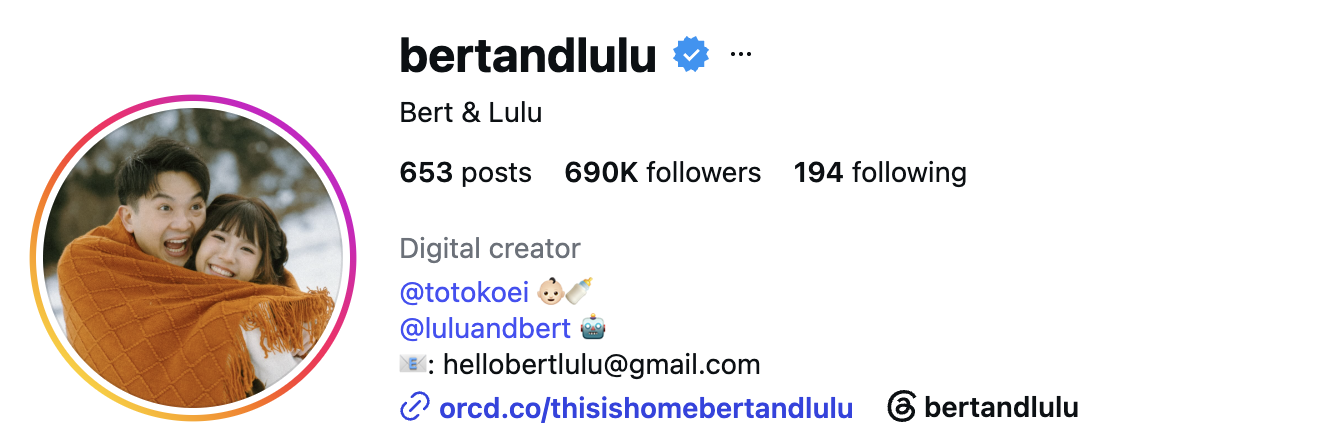 Bert and Lulu (@bertandlulu) — 690K followers