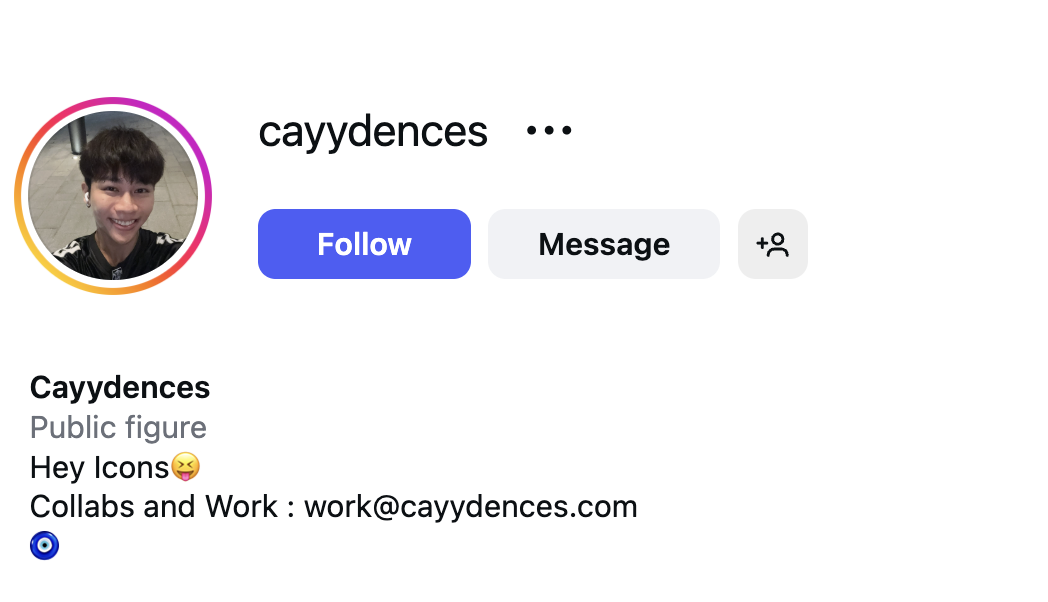 Cavin Chua (@cayydences) – 1.6M Followers