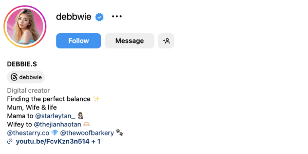 Debbie (@debbwie) – 482K followers