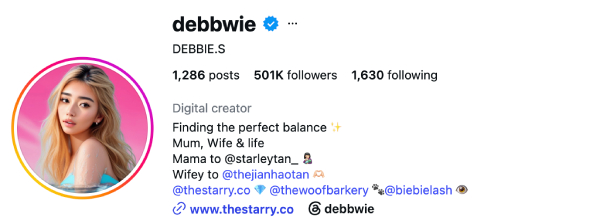 Debbie Soon (@debbwie) — 501K Followers