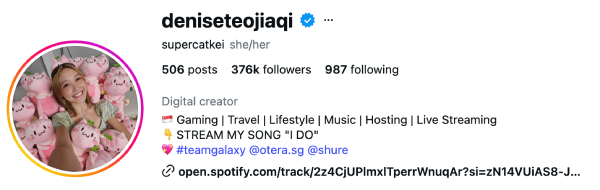 Denise Teo (@deniseteojiaqi) — 376K Followers