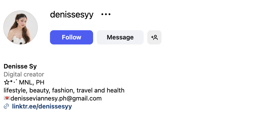 Denisse Sy (@denissesyy) – 47.4K followers