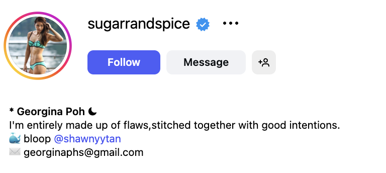 Georgina Poh (@sugarrandspice) – 109K followers