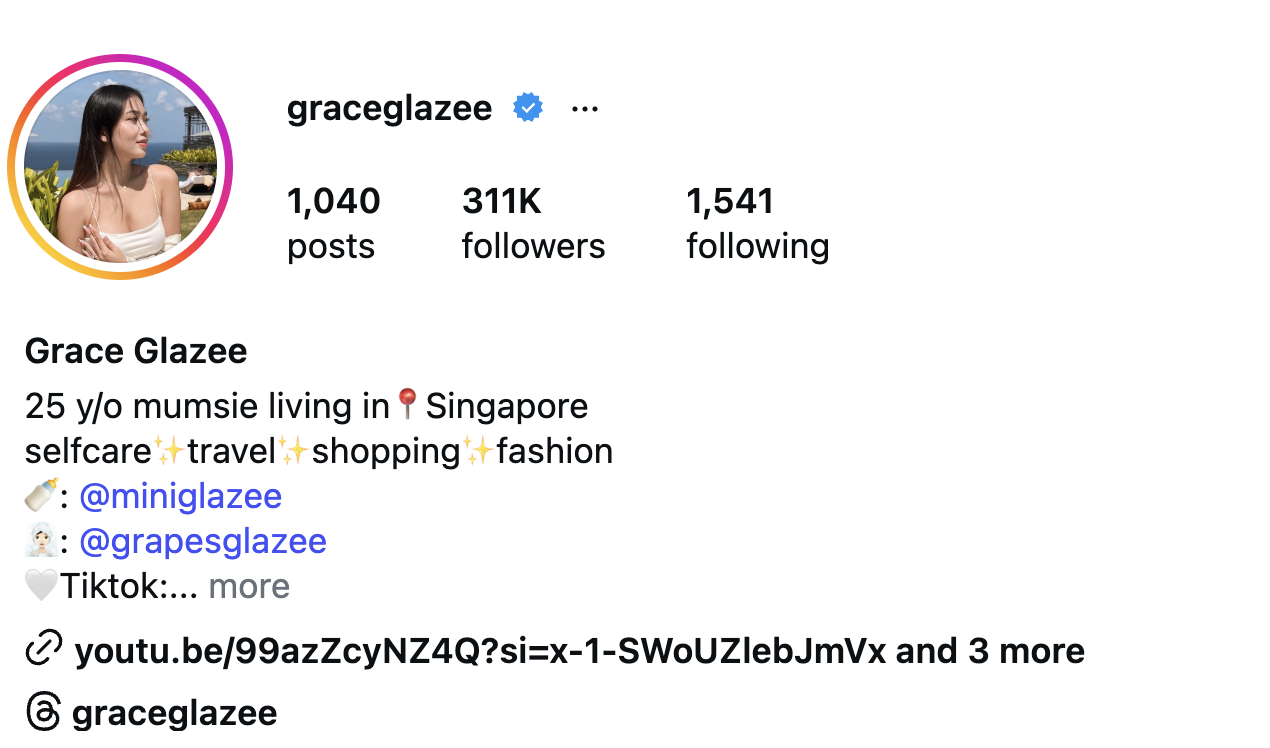 Grace (@graceglazee) – 311K Followers