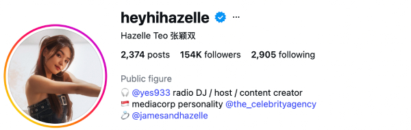 Hazelle Teo (@heyhihazelle) — 154K Followers