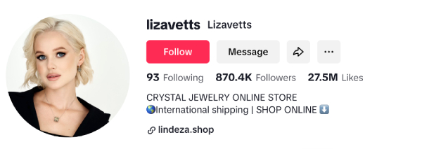 Liza Vetts (@lizavetts) – 870.4K followers