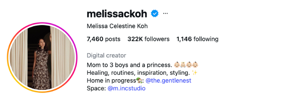 Melissa Celestine Koh (@melissackoh) — 322K Followers