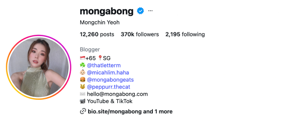 Mongchin Yeoh (@mongabong) — 370K Followers