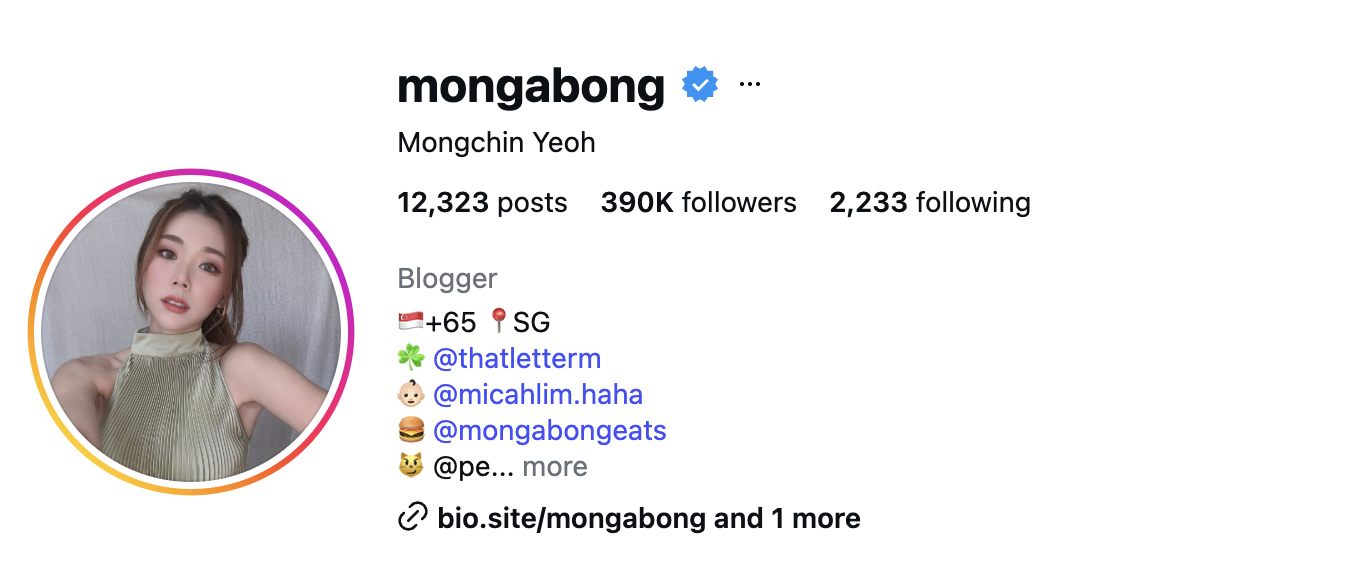 Mongchin Yeoh (@mongabong) — 390K Followers