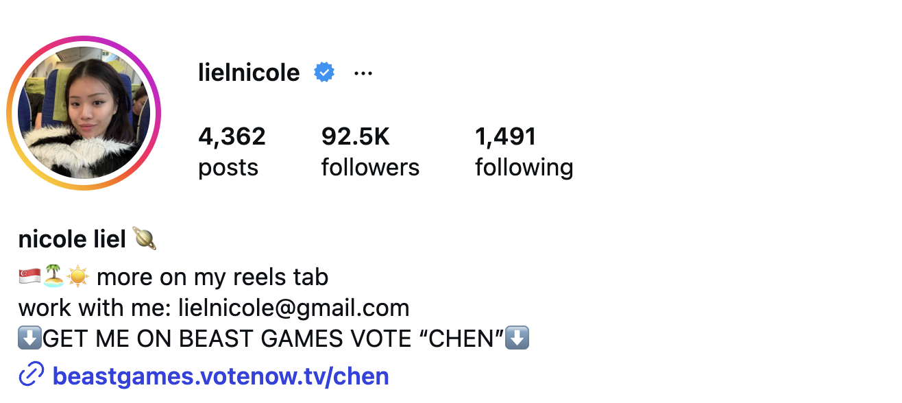 Nicole Liel (@lielnicole) – 92.5K Followers