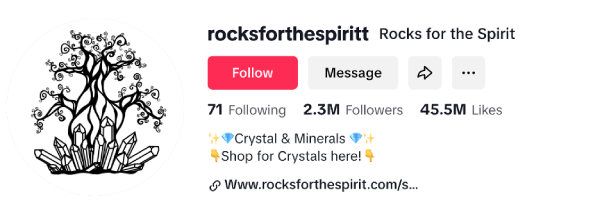 Rocks for the Spirit (@rocksforthespiritt) – 2.3M followers