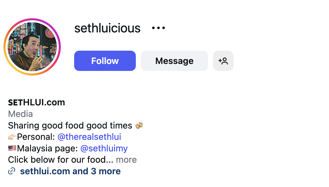 Seth Lui (@sethluicious) – 250K Followers