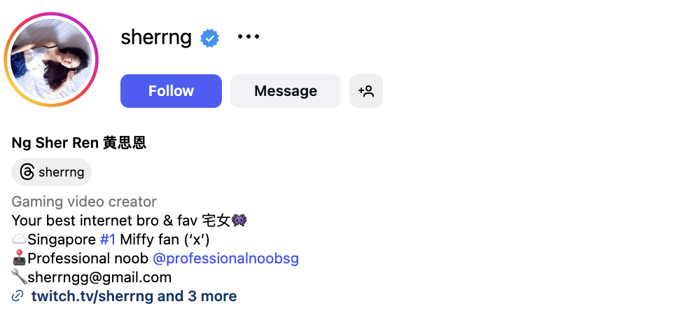 Sher Ng (@sherrng) – 43.5K followers