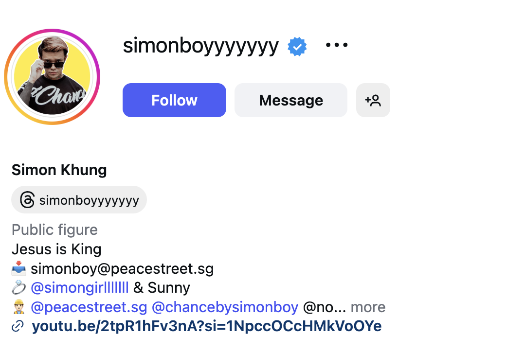 Simon Khung (@simonboyyyyyyy) – 106K Followers