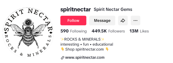 Spirit Nectar Gems (@spiritnectar) – 449.5K followers