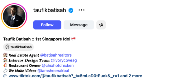 Taufik Batisah (@taufikbatisah) – 367K Followers