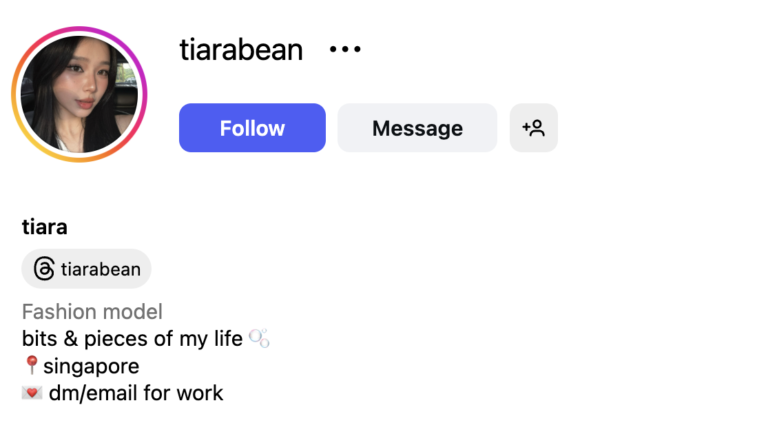 Tiara (@tiarabean) – 171K Followers