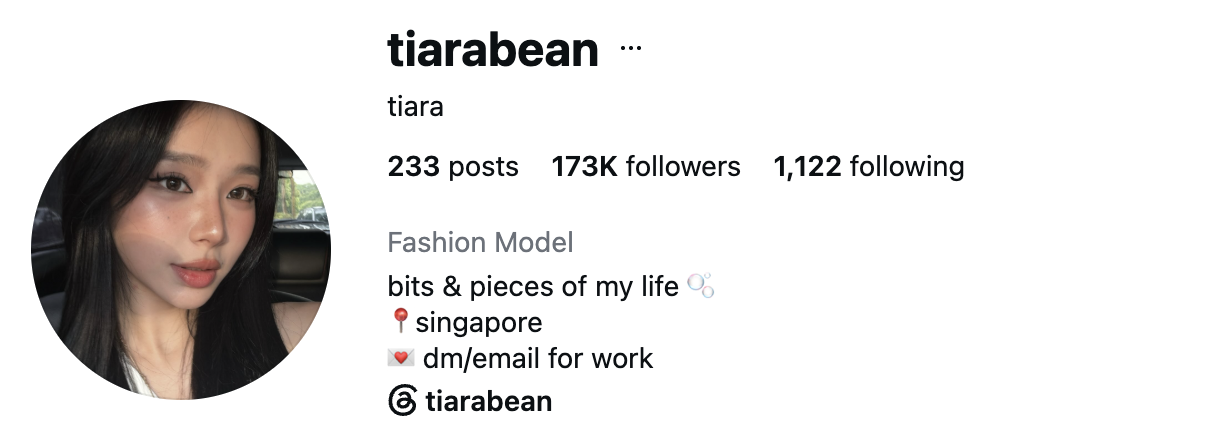 Tiara (@tiarabean) — 173K Followers