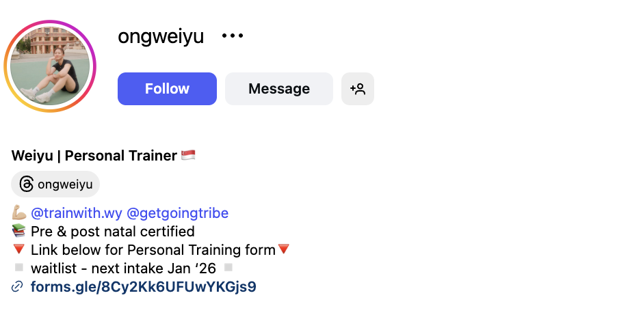 Weiyu (@ongweiyu) – 21.5K followers