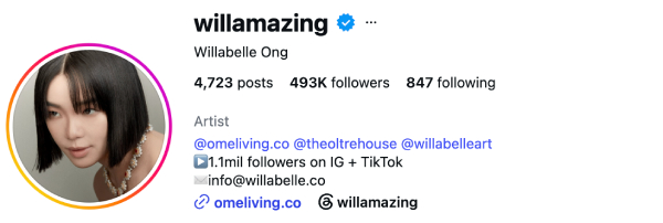Willabelle Ong (@willamazing) — 493K Followers