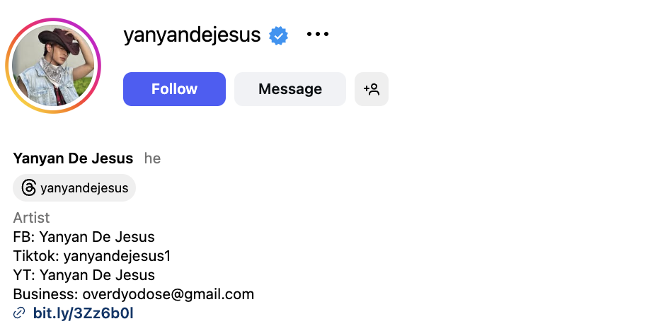 Yanyan De Jesus (@yanyandejesus) – 481K followers