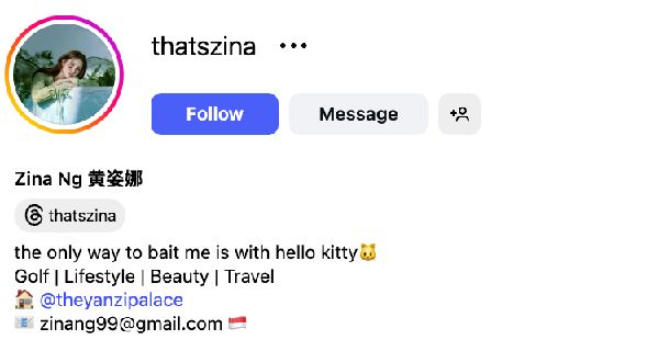 Zina Ng (thatszina) – 63.7K followers